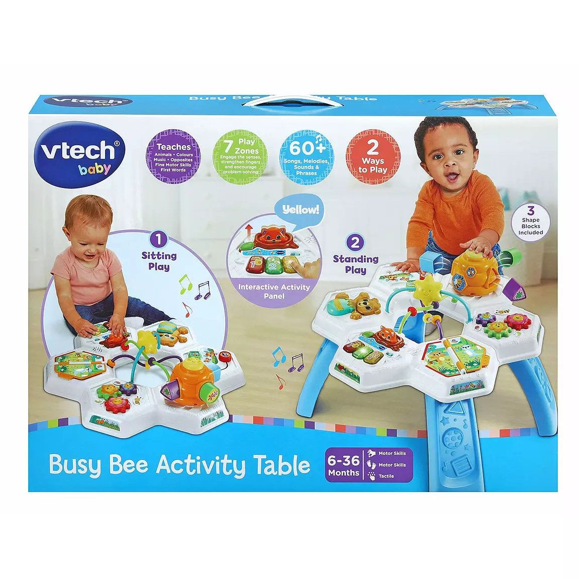 Vtech Busy Bee Activity Table Blue/White
