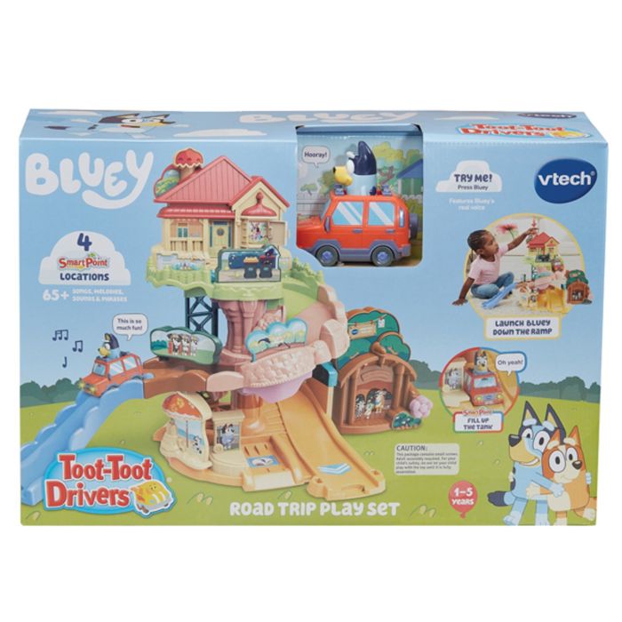 Vtech Toot Toot Drivers Bluey Road Trip Playset