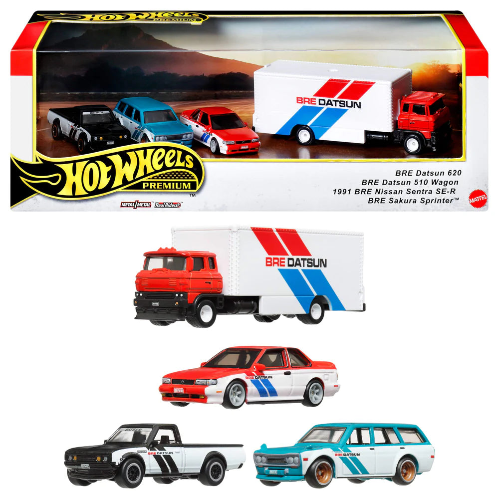 Hot Wheels Premium BRE Datsun Display Collector Set - Warrnambool Toys and  Baby