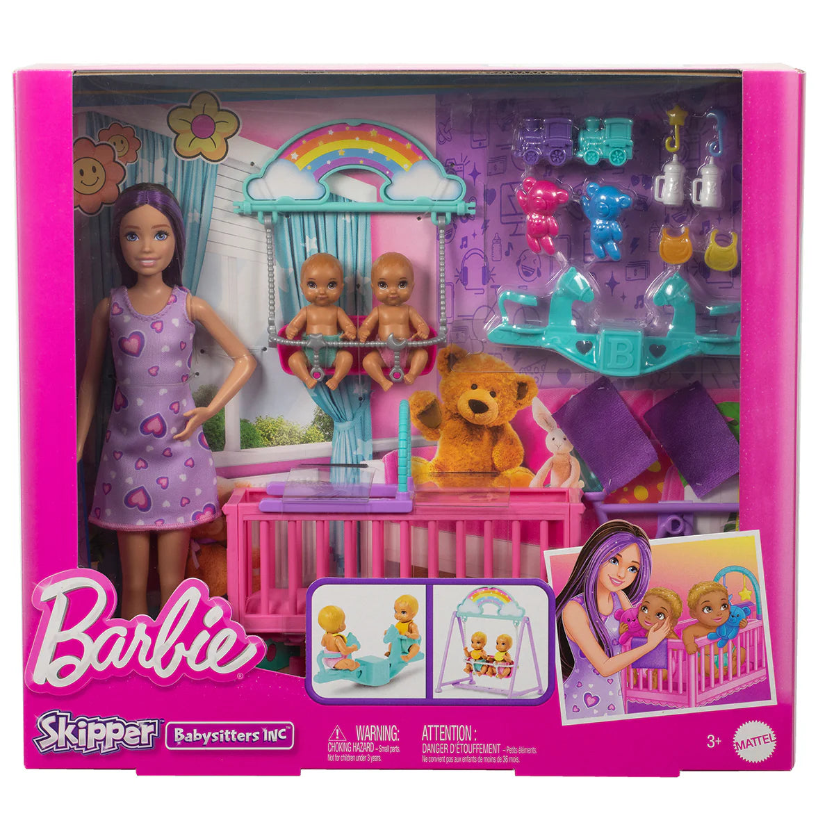 Barbie Skipper Babysitter Twin Nursery Playset