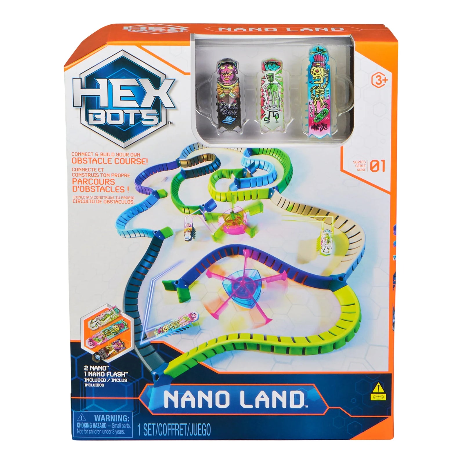 Hex Bots Flash Nano Land Small Playset