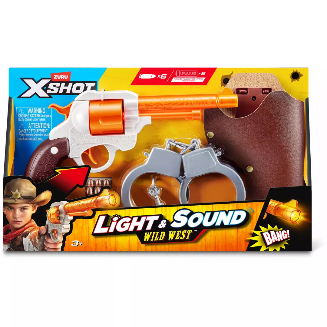 Zuru XShot Cowboy Set Wild West Son & Lumier batteries included