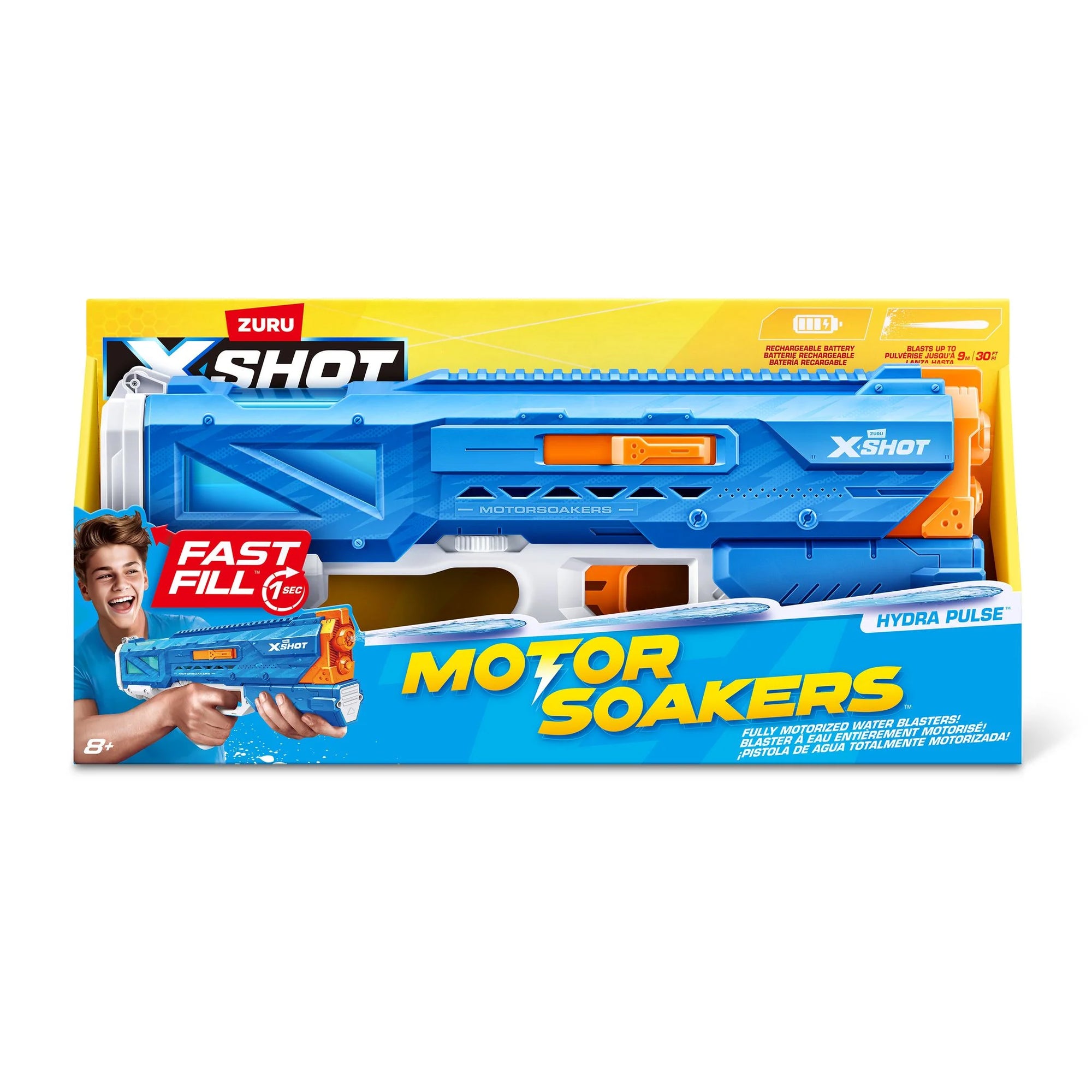 Zuru XSHOT Fast Fill Motor Soakers Hydra Pulse USB Charge