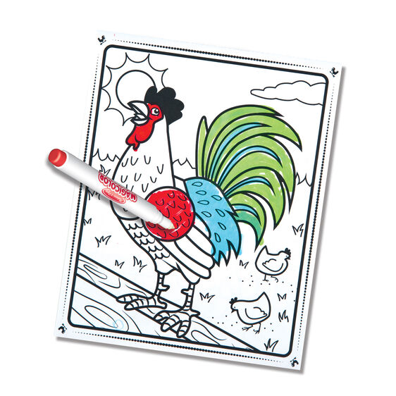 M&amp;D 9126 On The Go Farm Animals Colouring Pad