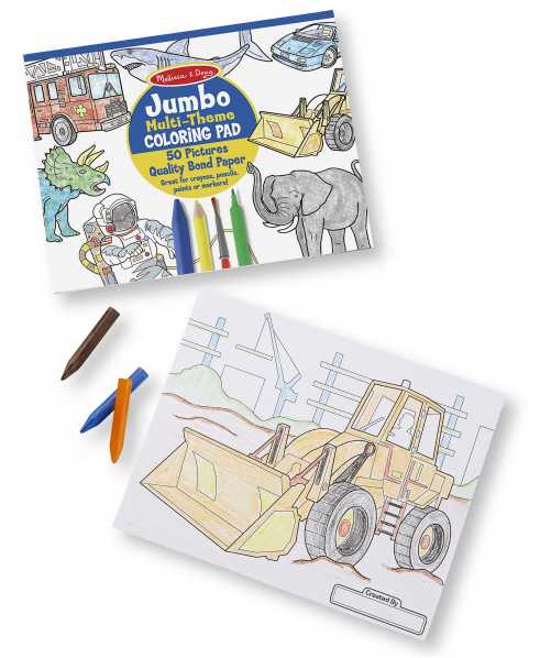 M&amp;D 4226 Jumbo Colouring Pad Multi Theme