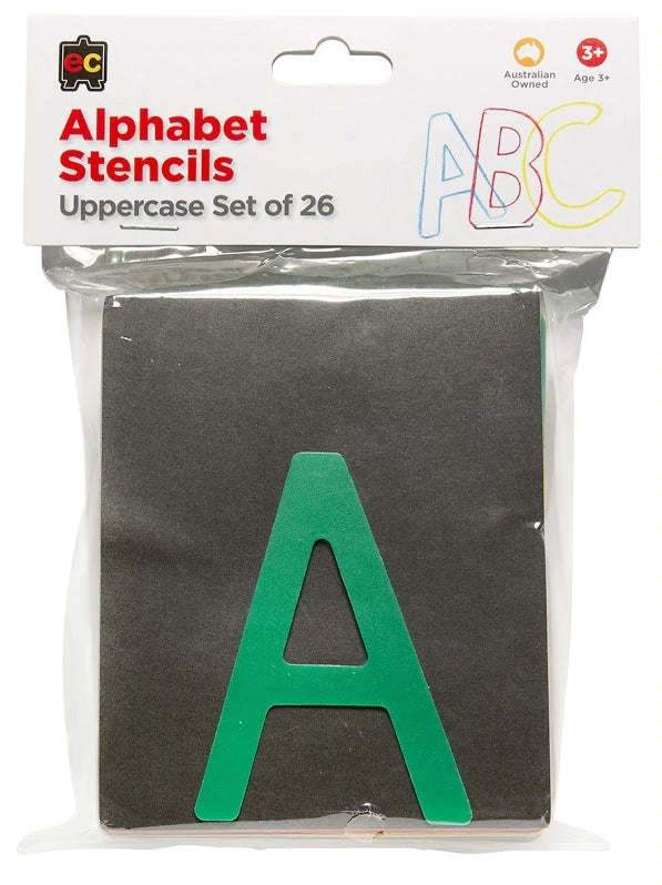 Stencil Alphabet Upper Case 26Pk