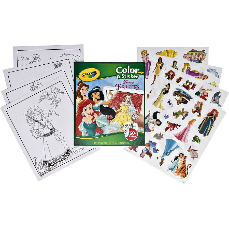 Crayola Colour &amp; Sticker Disney Princess