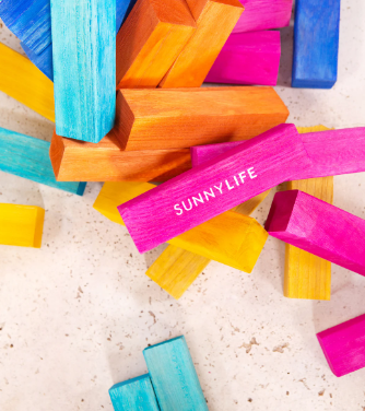 Sunnylife Mega Jumbling Tower Blocks Coloured