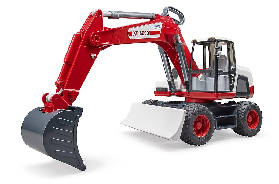 Bruder 03411 White XE5000 Wheeled Excavator
