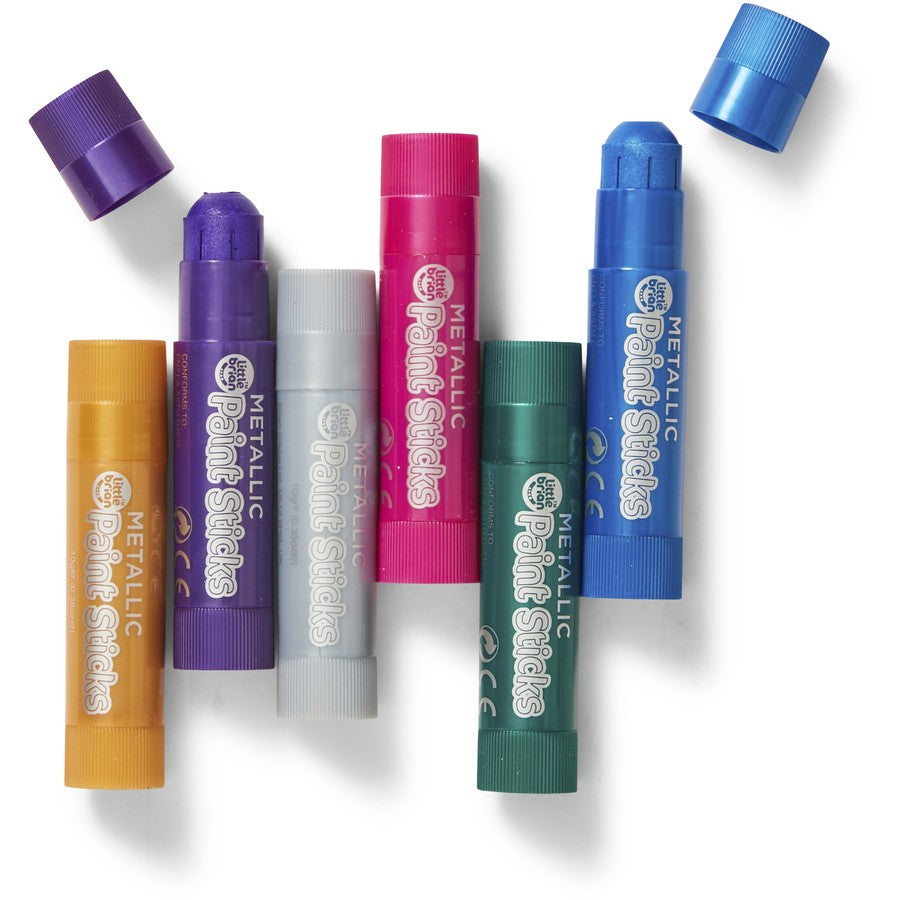Little Brian Paint Sticks Metallic 6 Pack