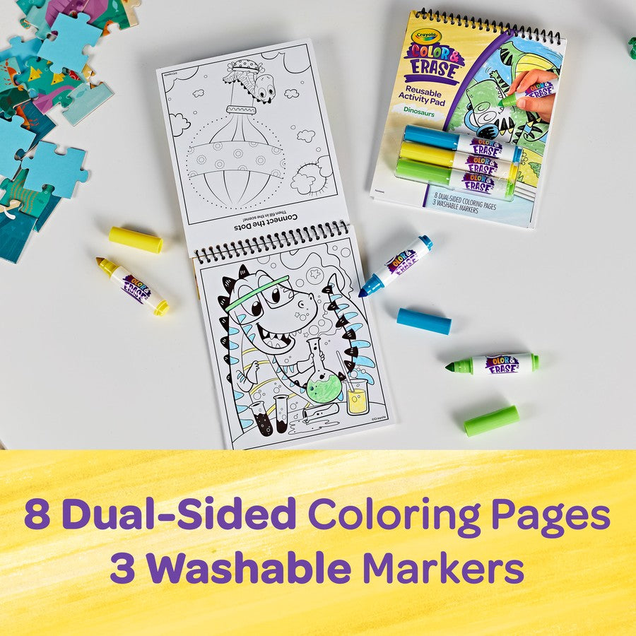 Crayola Colour &amp; Erase Activity Pad Dinosaur