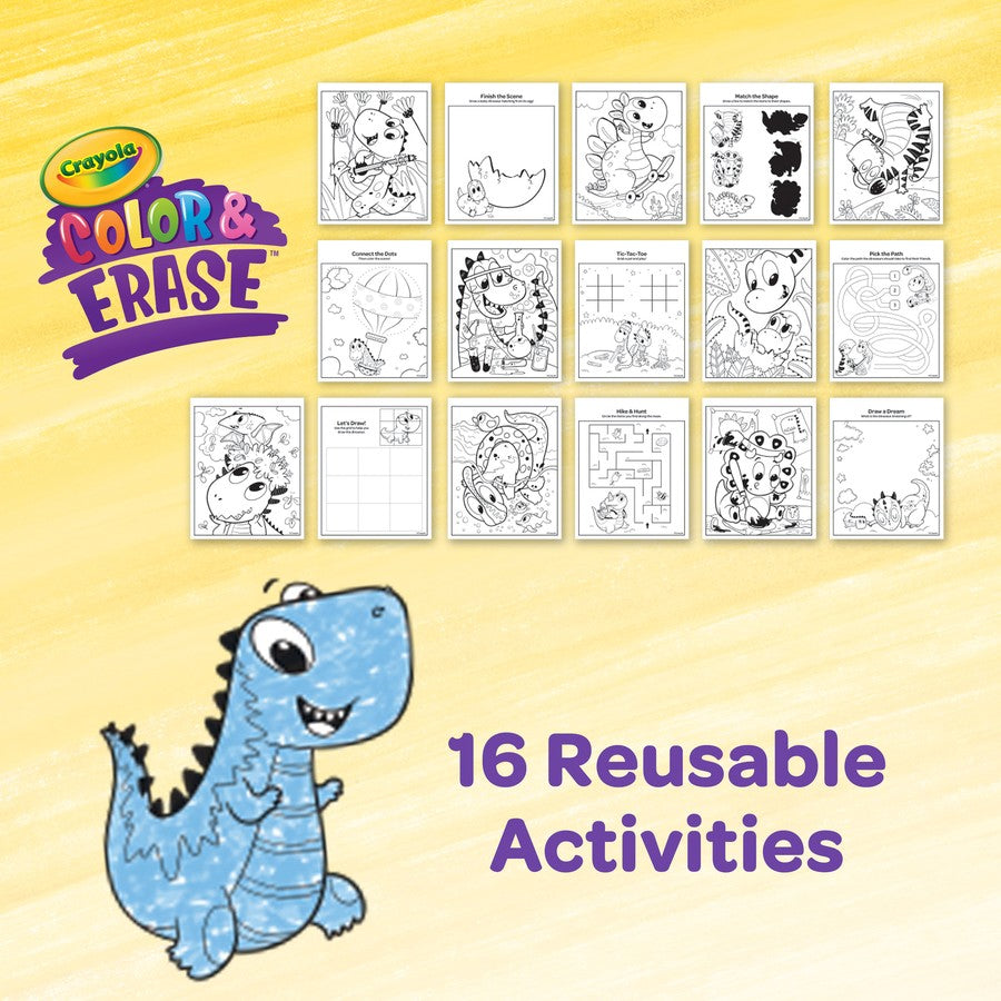 Crayola Colour &amp; Erase Activity Pad Dinosaur