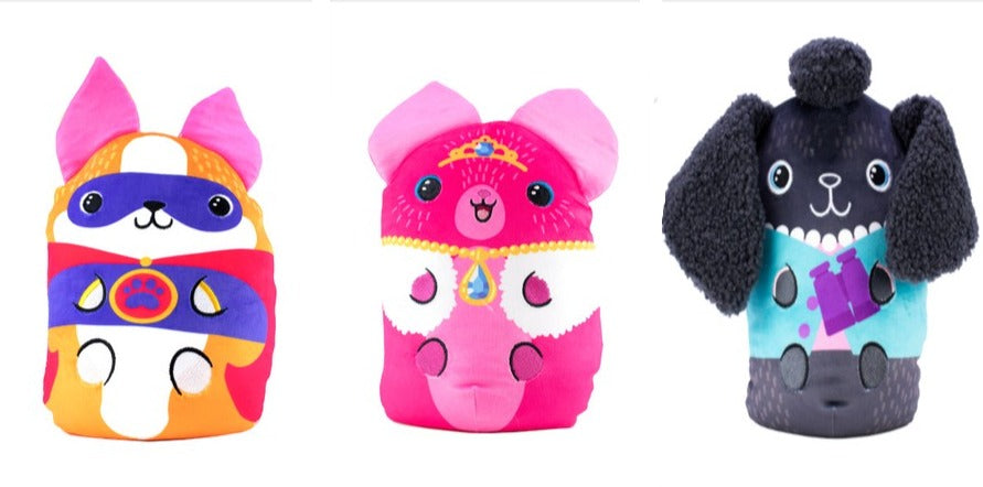 Dogs vs Squirls Jumbo Plush Assorted