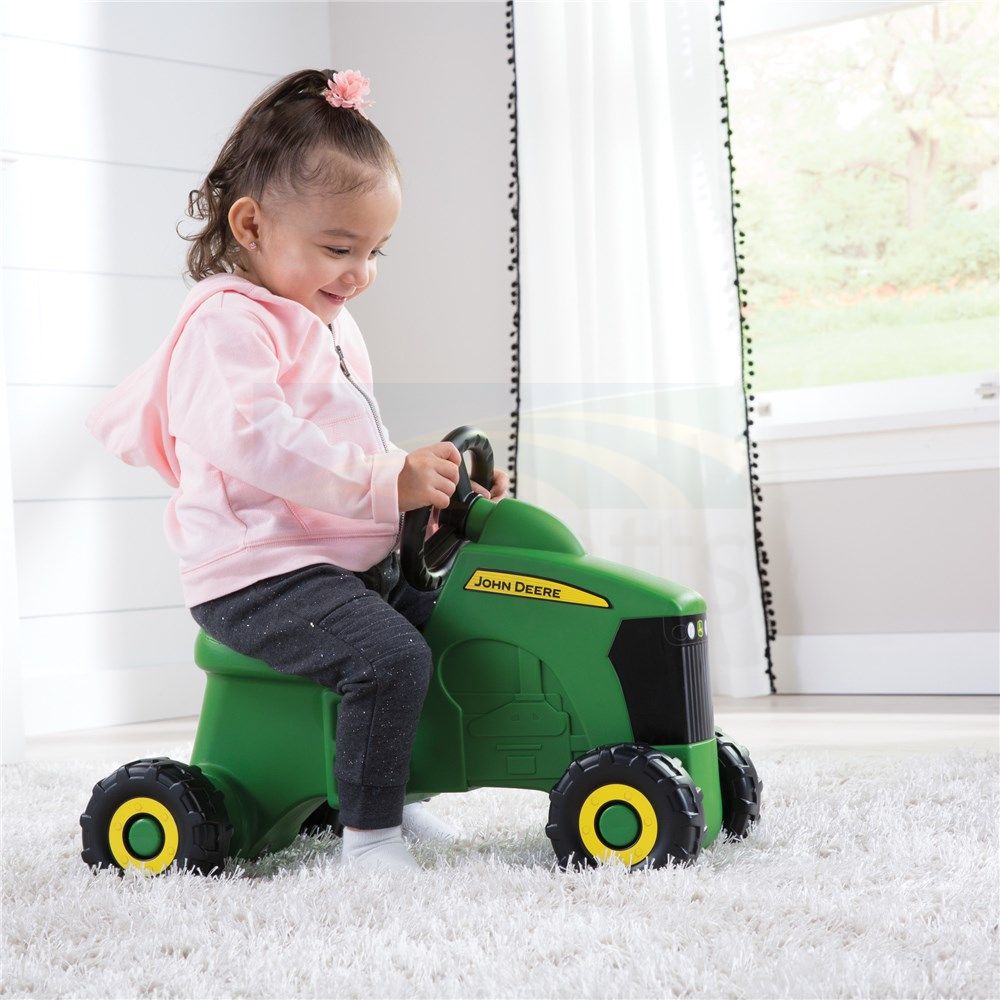 John Deere Sit &amp; Scoot Foot To Floor Tractor Ride On