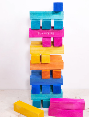 Sunnylife Mega Jumbling Tower Blocks Coloured