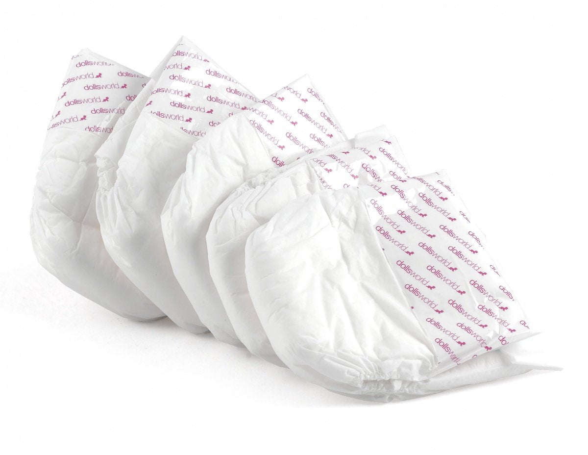 Dolls World Nappies 5pk