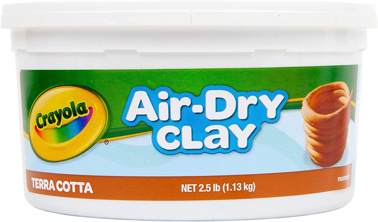 Crayola 1.13kg Air Dry Clay - Terracotta (2.5lb)