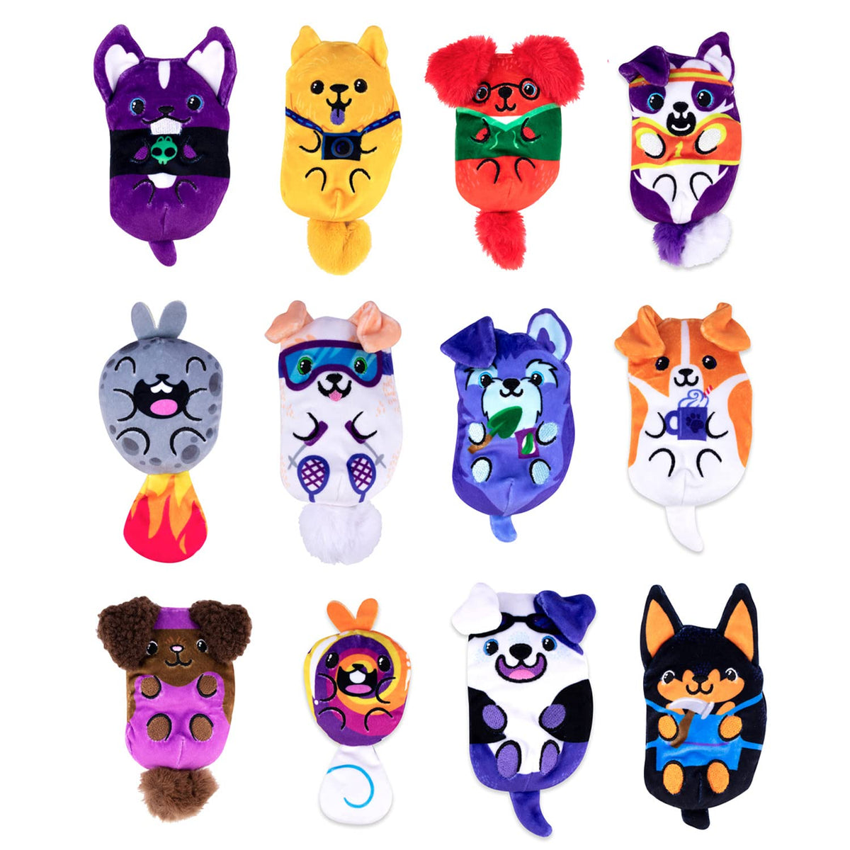 Dogs vs Squirls Bean Plush Assorted