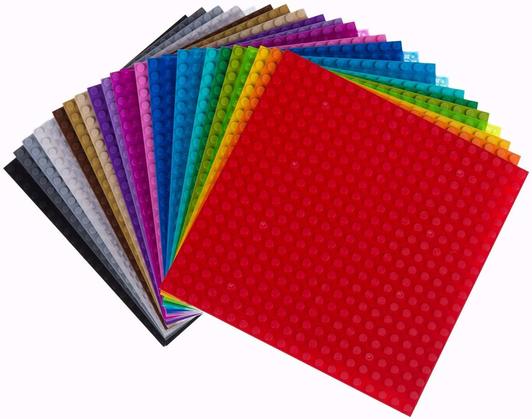 Strictly Briks 6in x 6in Stackable Baseplate Asst Colours