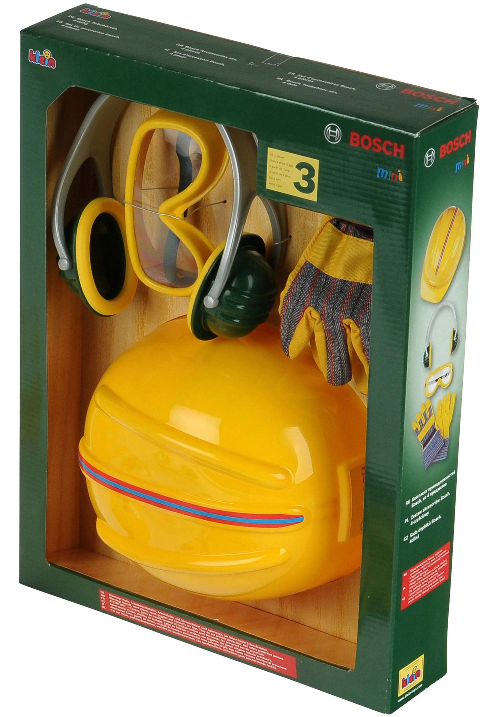 Bosch 4 in 1 Set, Helmet, Earmuffs and Accessories
