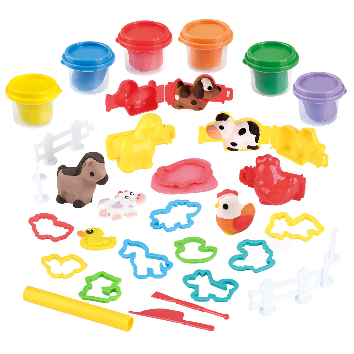 PLAYGO TOYS ENT. LTD.  Farm &amp; Animals Dough Set