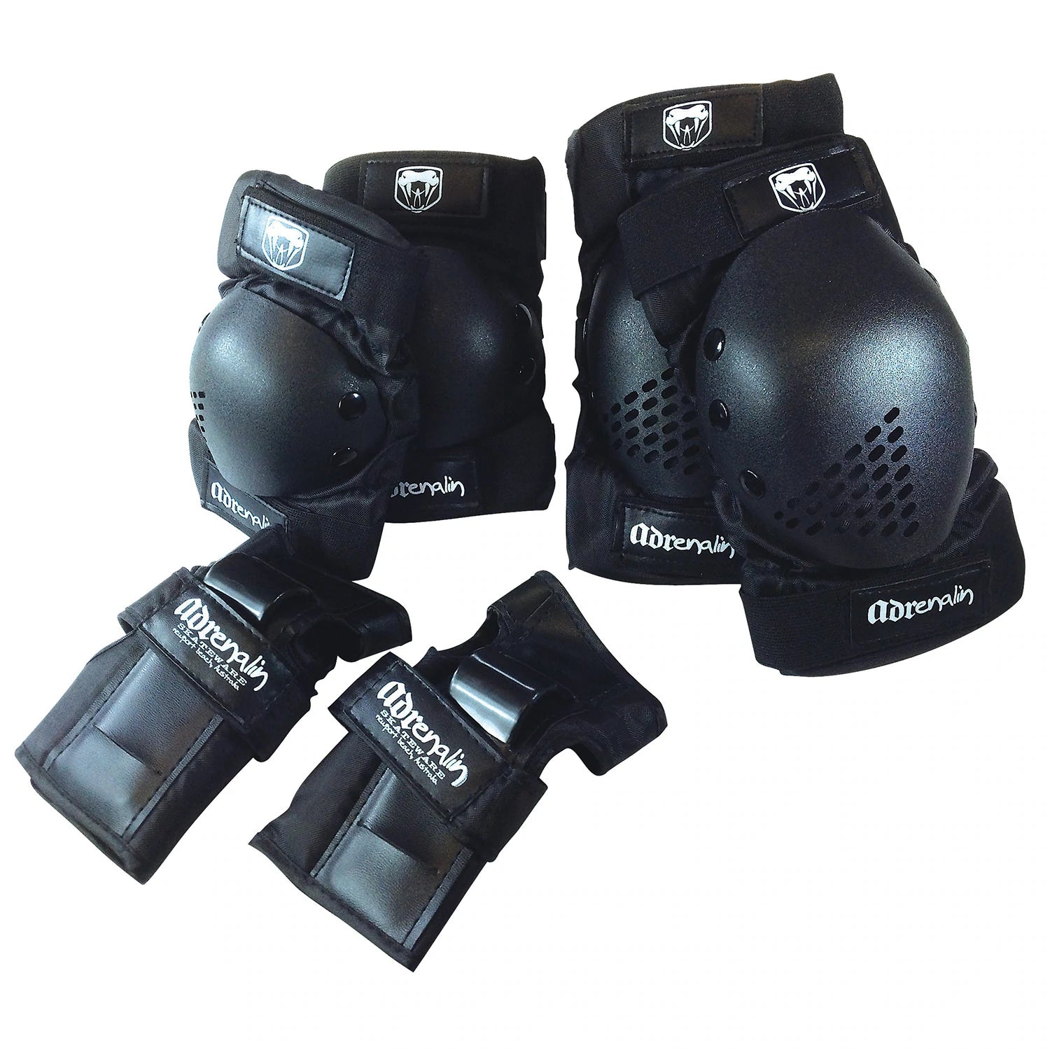 Adrenalin 6pc Protection Set Youth Black