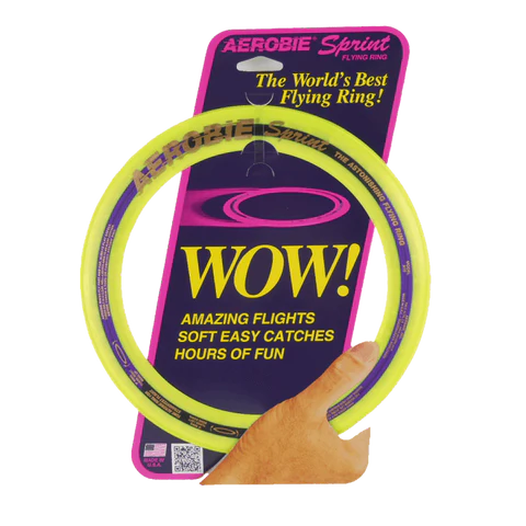 Aerobie Sprint Wow 10inch Frisbee Yellow