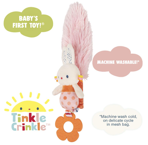 Gund Tinkle Crinkle Bunny Play Together Toy