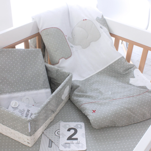 Bubba Blue Petite Elephant 6pc Nursery Set