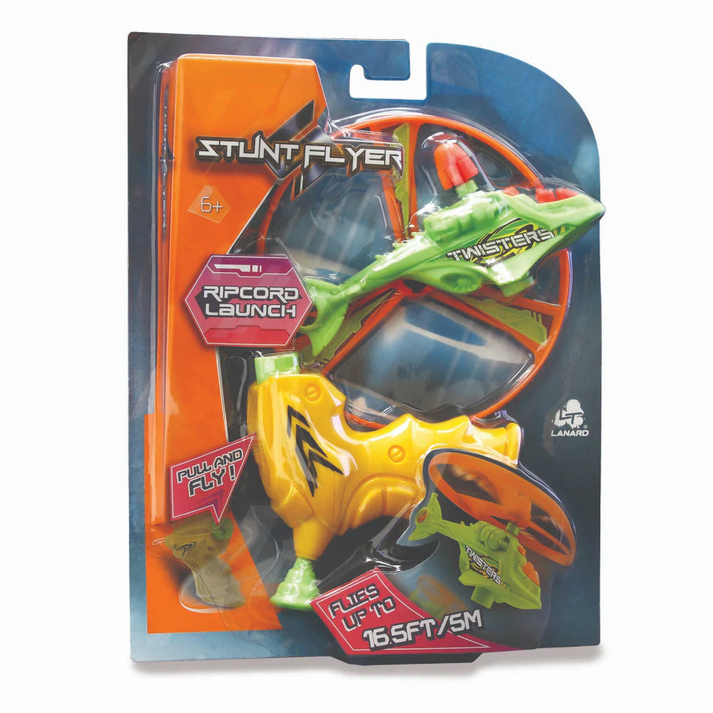 Stunt Flyer Ripcord Launcher asst