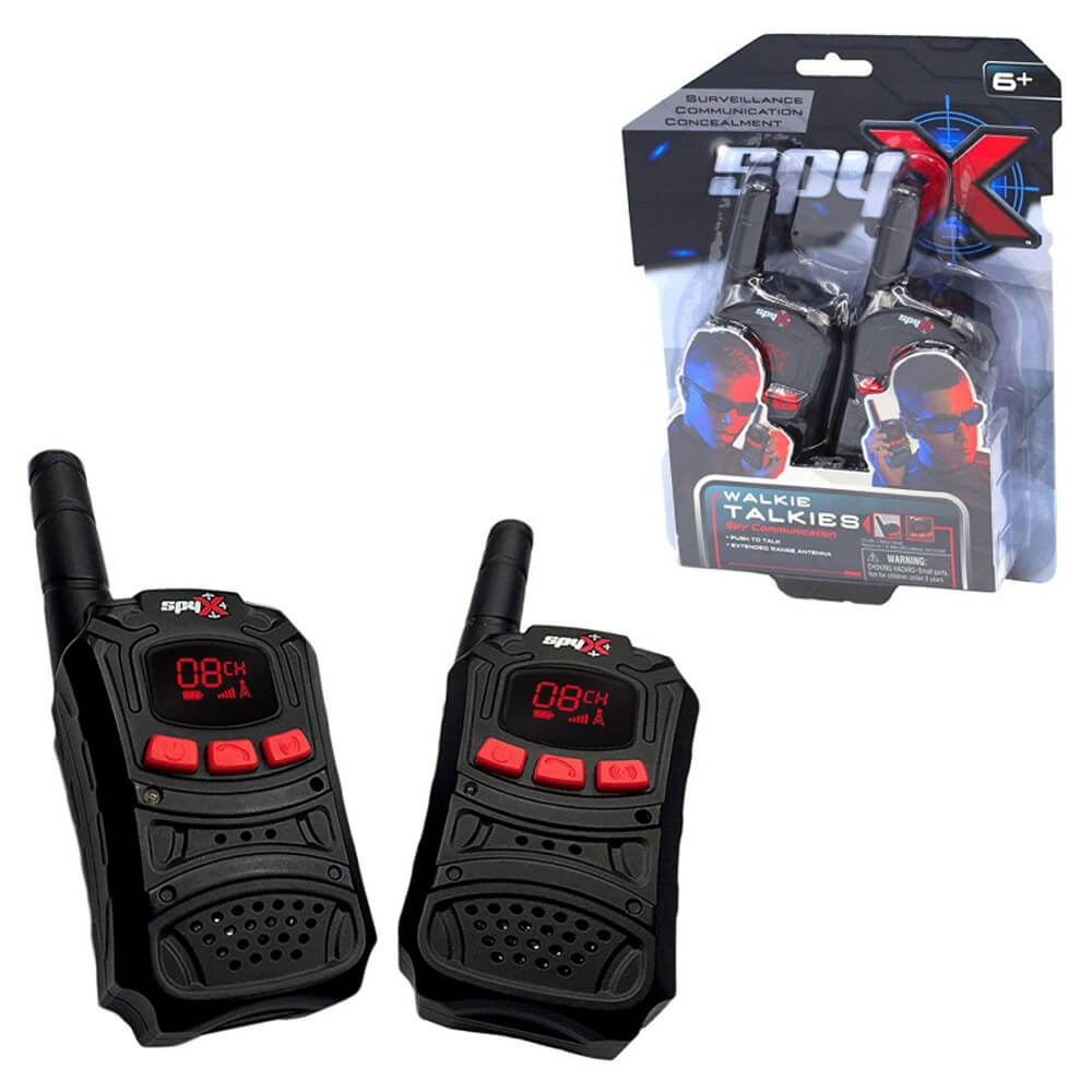 SpyX Walkie Talkies requires 6 AAA batteries