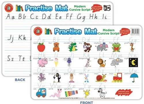 Practise Mat Handwriting Modern Cursive Script