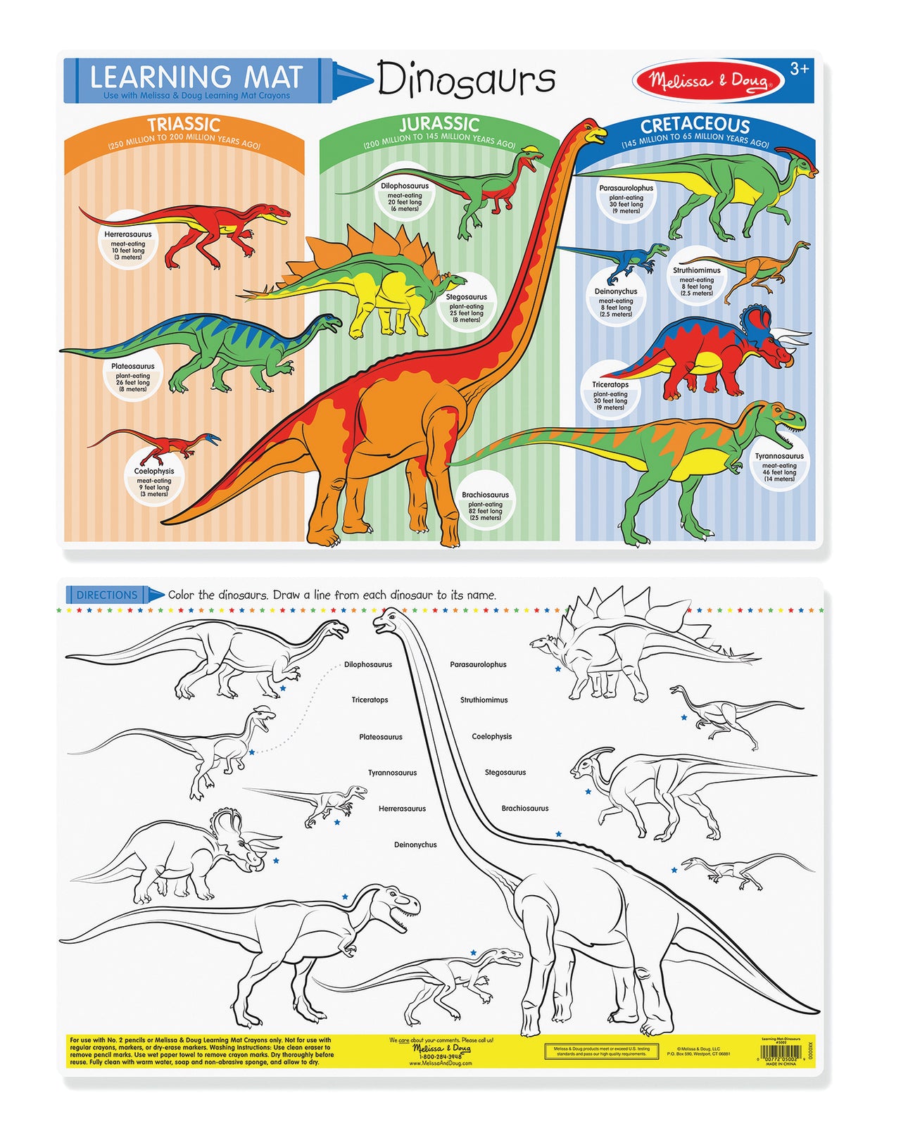 M&D Learning Mat Dinosaurs