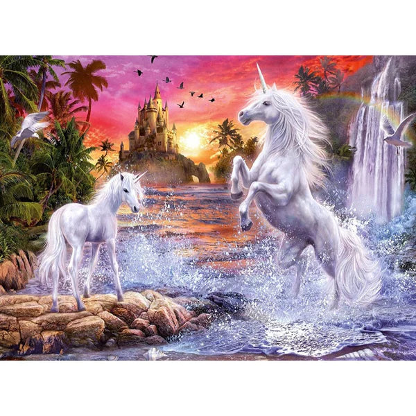 RB14873-8 Unicorns At The The River Starline 500pc Puzzle