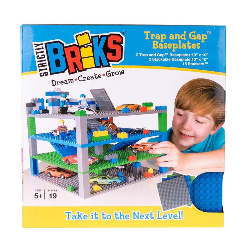 Strictly Briks Trap and Gap Brik Tower Baseplates &amp; Stackers 19pces