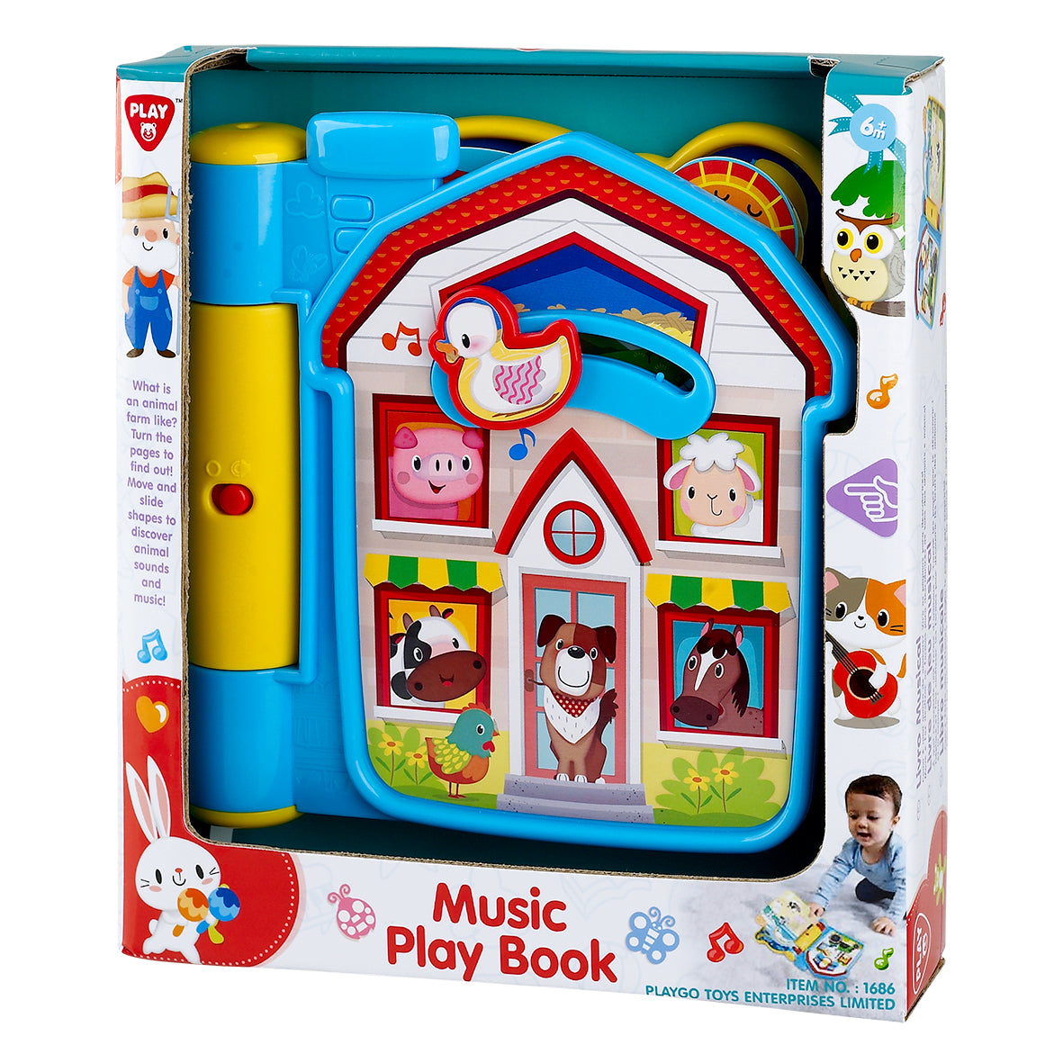 PLAYGO TOYS ENT. LTD.  Music Play Book - Batteries Included