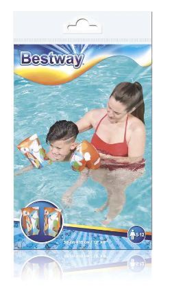 Bestway Aquatic Arm Bands Assorted Designs 30cm x 15cm