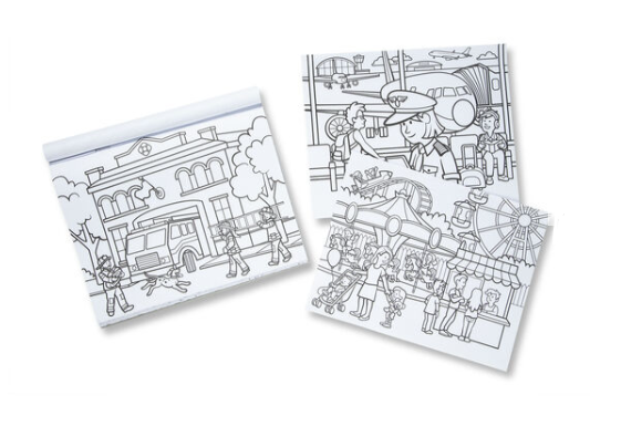 M&amp;D 30250 Jumbo Colouring Pad - Town