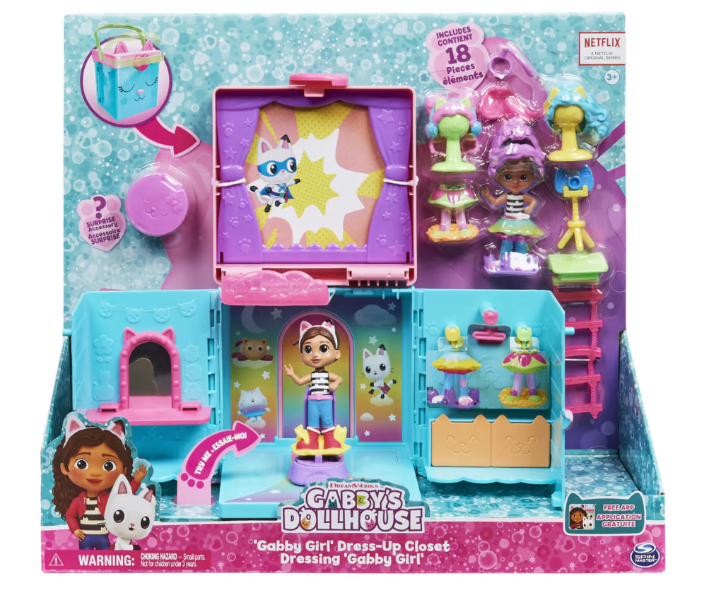 Gabby&#39;s Dollhouse Gabby Girl Dress Up Closet