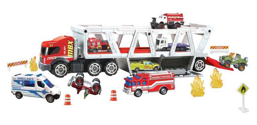 Matchbox Fire Rescue Hauler Playset