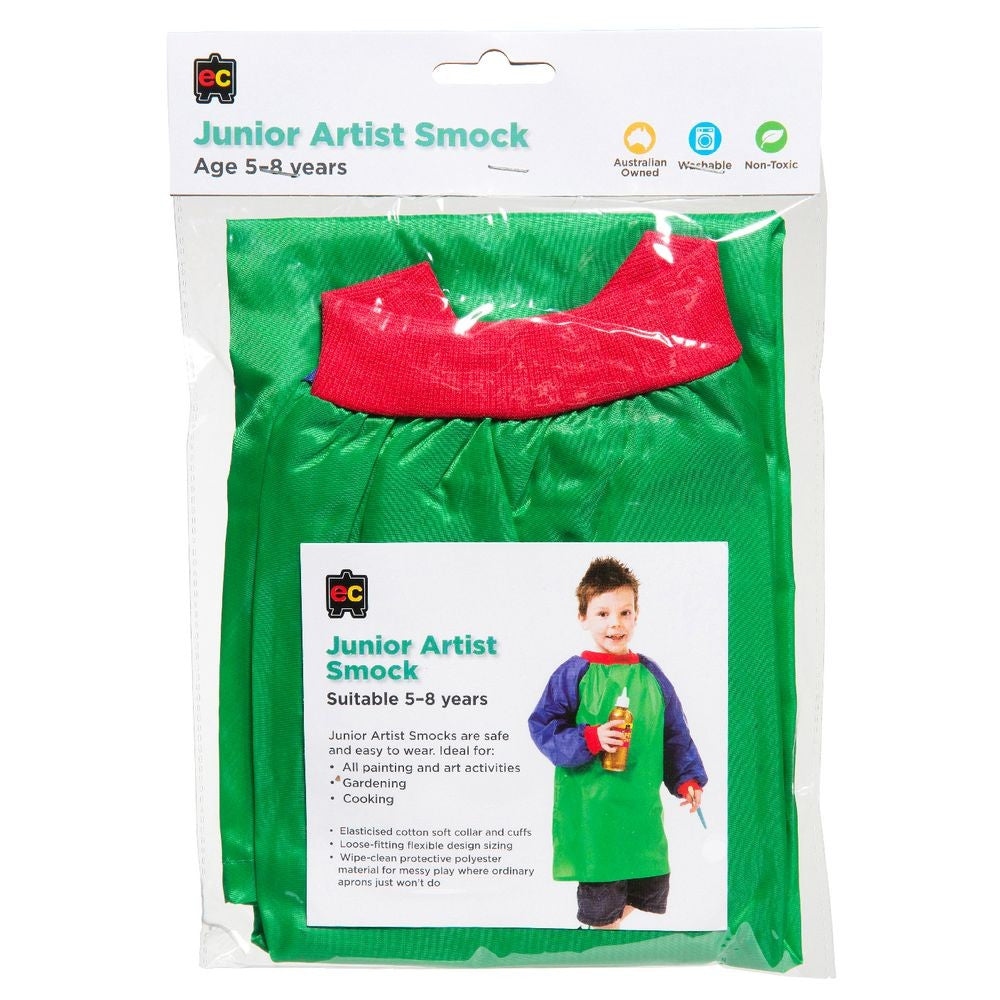 Art Smock 5-8yrs Green/Blue