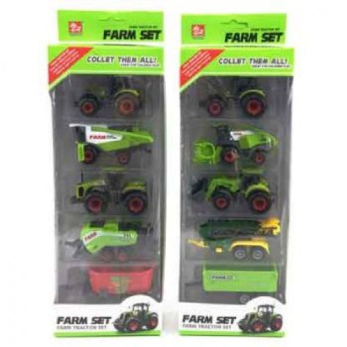 5pc Diecast Farm Vehicle Set Assorted