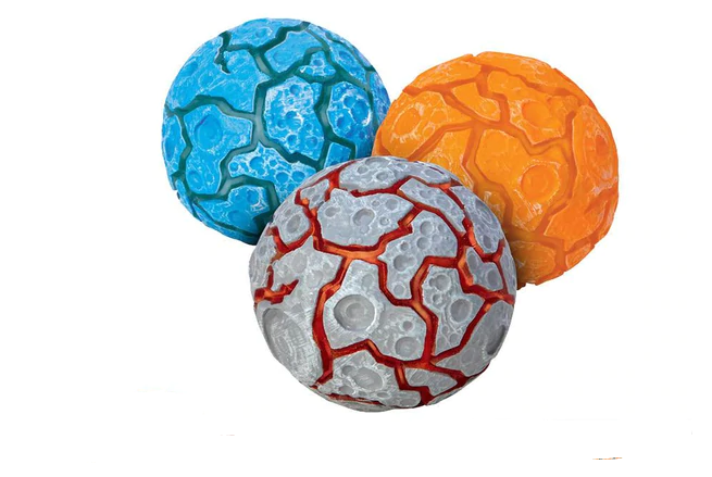 Schylling Nee Doh Magma Ball Light Up Squishy Meteorite