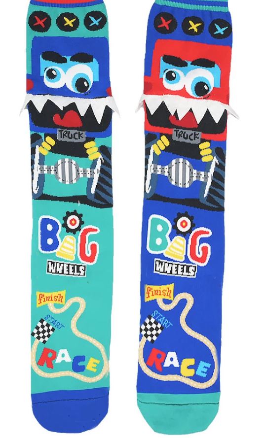 Mad Mia Socks Monster Truck One Size Fits All