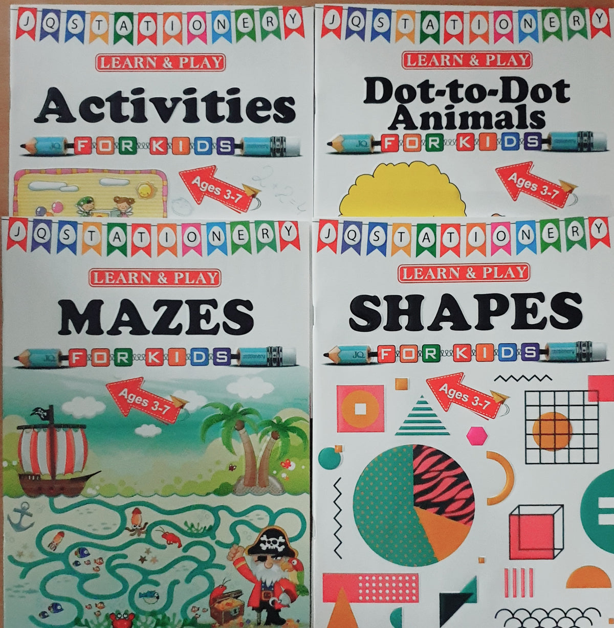 JQ Stationery Learn &amp; Play Activities/Mazes Books Asstd