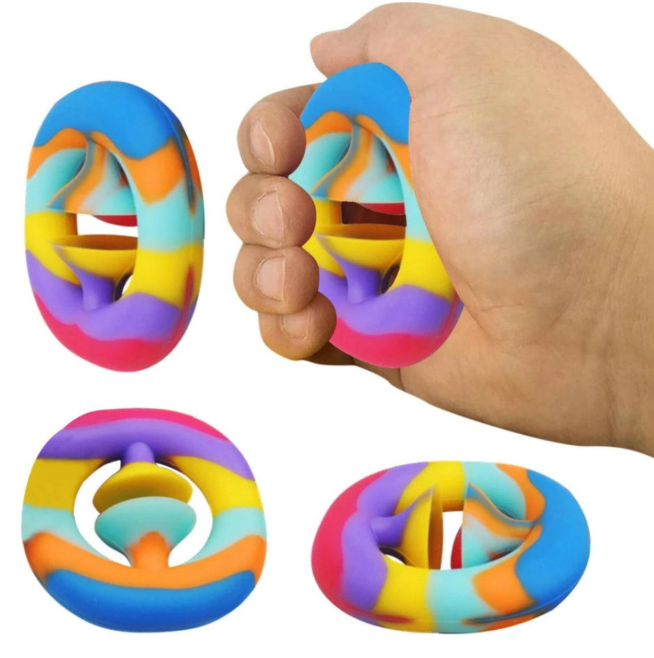 Snap and Pop Fidget Toy Rainbow