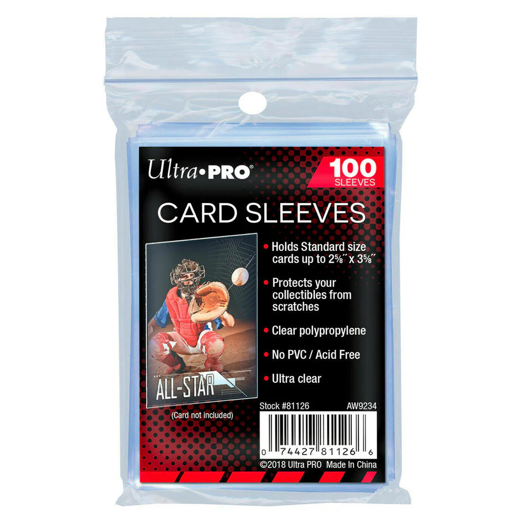 Ultra Pro Card Sleeve Soft Card Sleeves Pack of 100