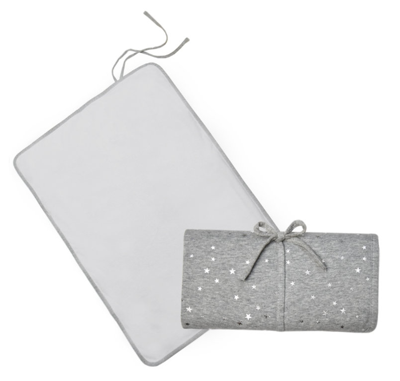 Travel Change Mat Silver Stars