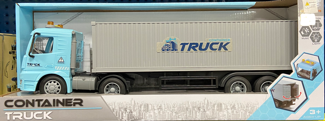 Large Container Truck with Lights &amp; Sound Batteries Included